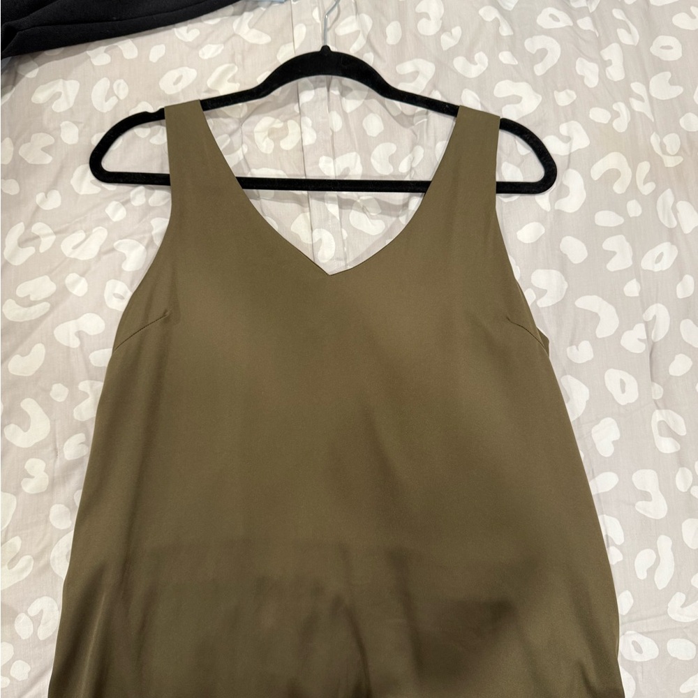 Olive Green Sleeveless Top
